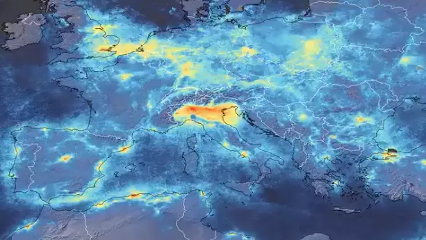 Satellite Images Show Decline In Pollution Over Italy During Quarantine