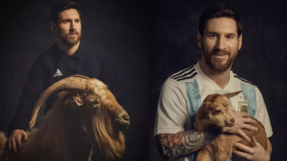 Lionel Messi Posing With Another GOAT Is The Greatest Photoshoot We've Ever Seen 