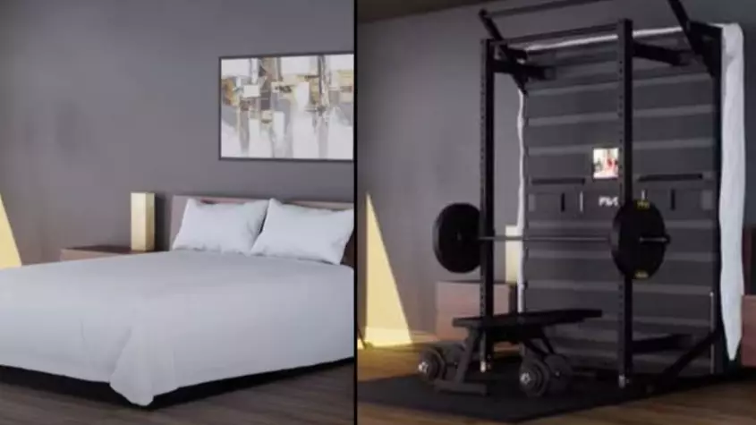 Fitness Company Creates Bed That Turns Into Gym 