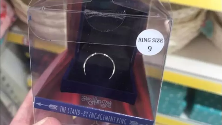 Poundland Selling £1 Stand-By Engagement Rings For Women To Propose To Men