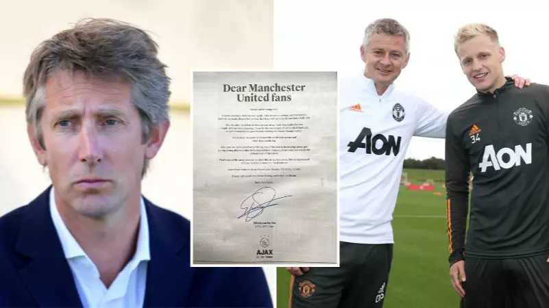 The Letter Edwin Van Der Sar Wrote To Man Utd Fans When Donny Van De Beek Signed Is A Difficult Read, One Year On
