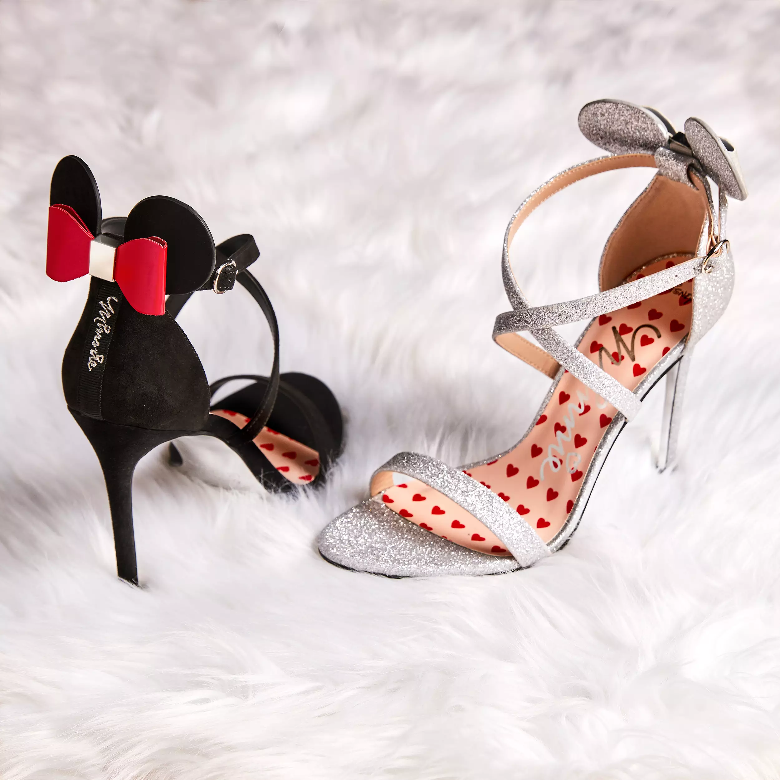 Primark are bringing back two new styles of the Minnie Mouse shoes in glittery silver and black velvet for £14 (