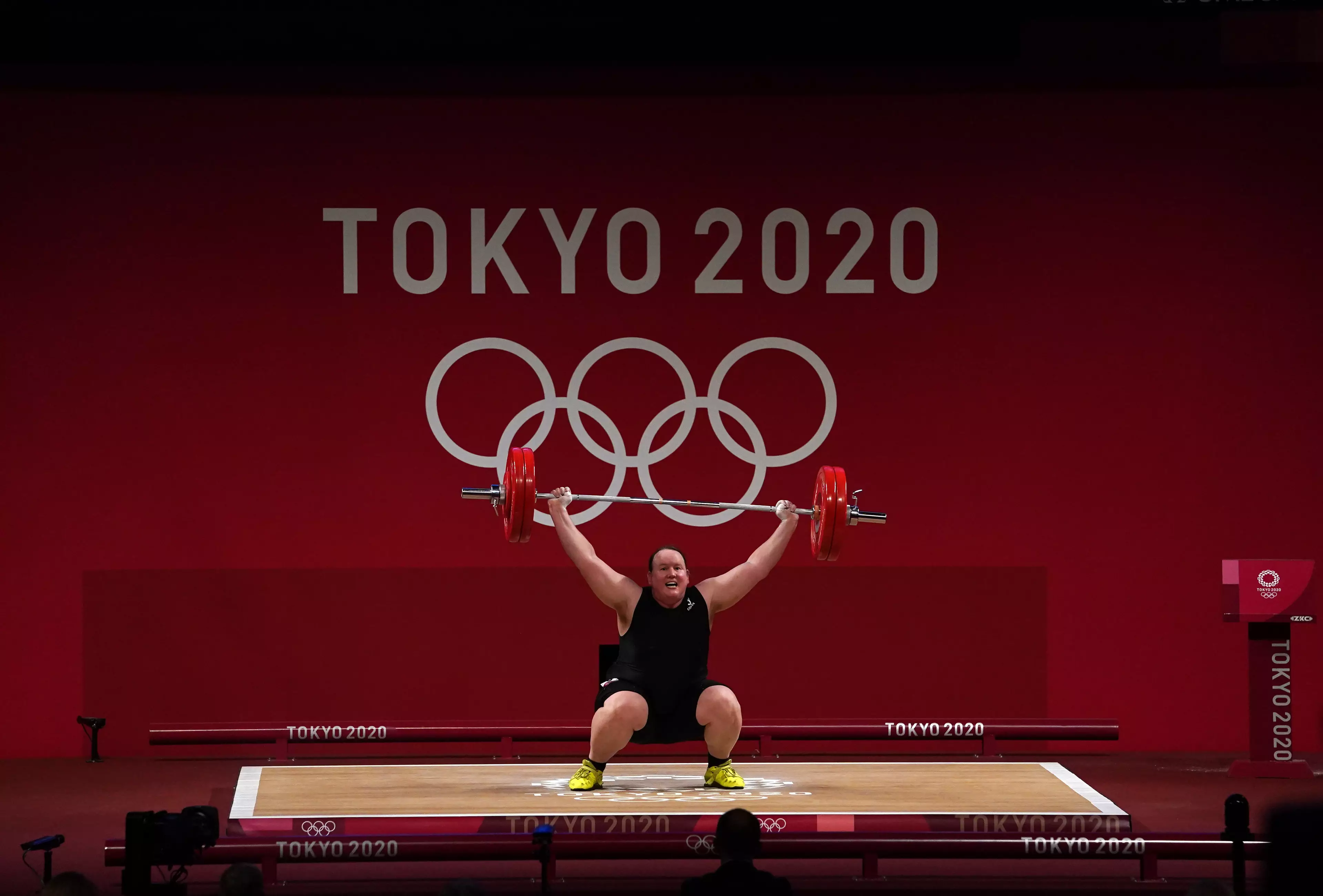 Laurel Hubbard at the Tokyo Games.