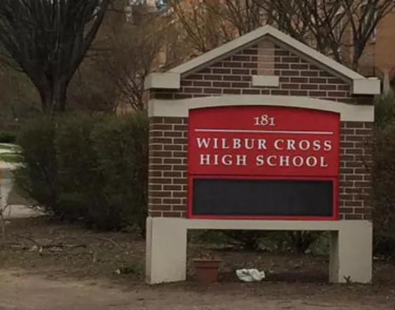 The victim was a student at Wilbur Cross High School at the time of the incident.