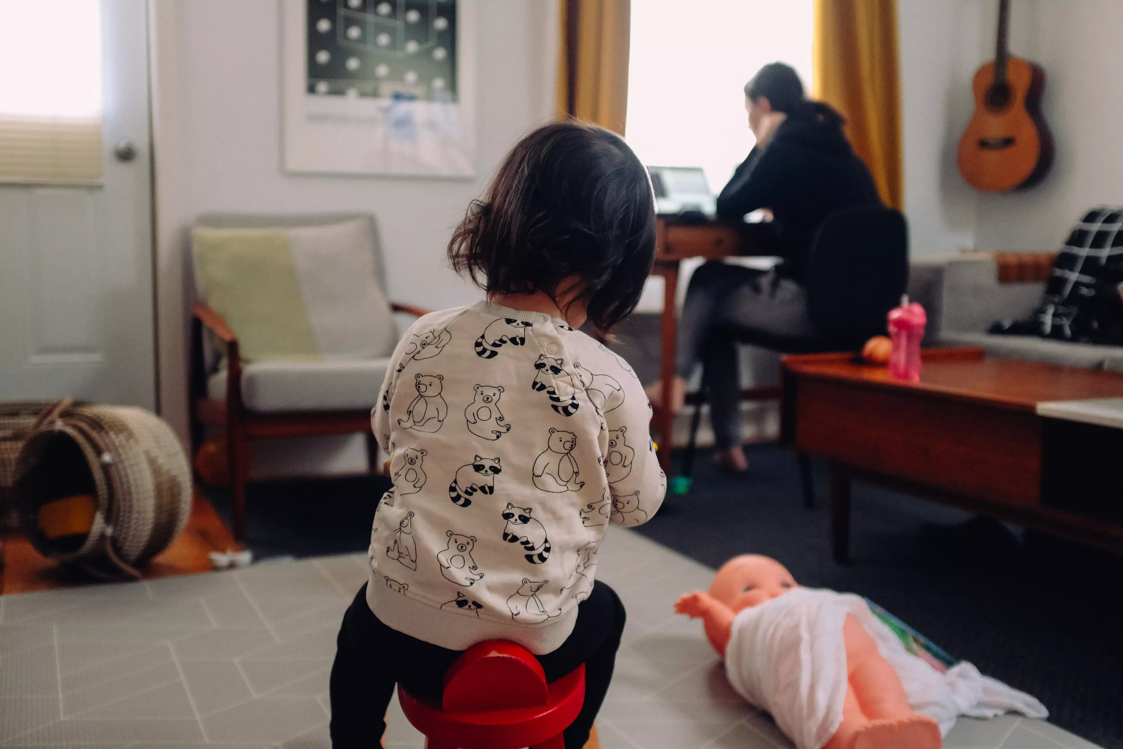 Mums have had to do most of the domestic and childcare work during lockdown, research suggests (