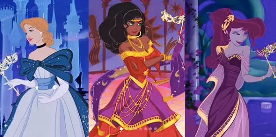 ​Artist Marta Sánchez García Gives Disney Princesses New Dress Designs