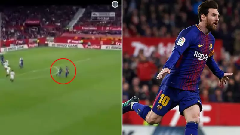 Lionel Messi Didn't Break A Sweat In Between Barcelona's Two Goals Against Sevilla