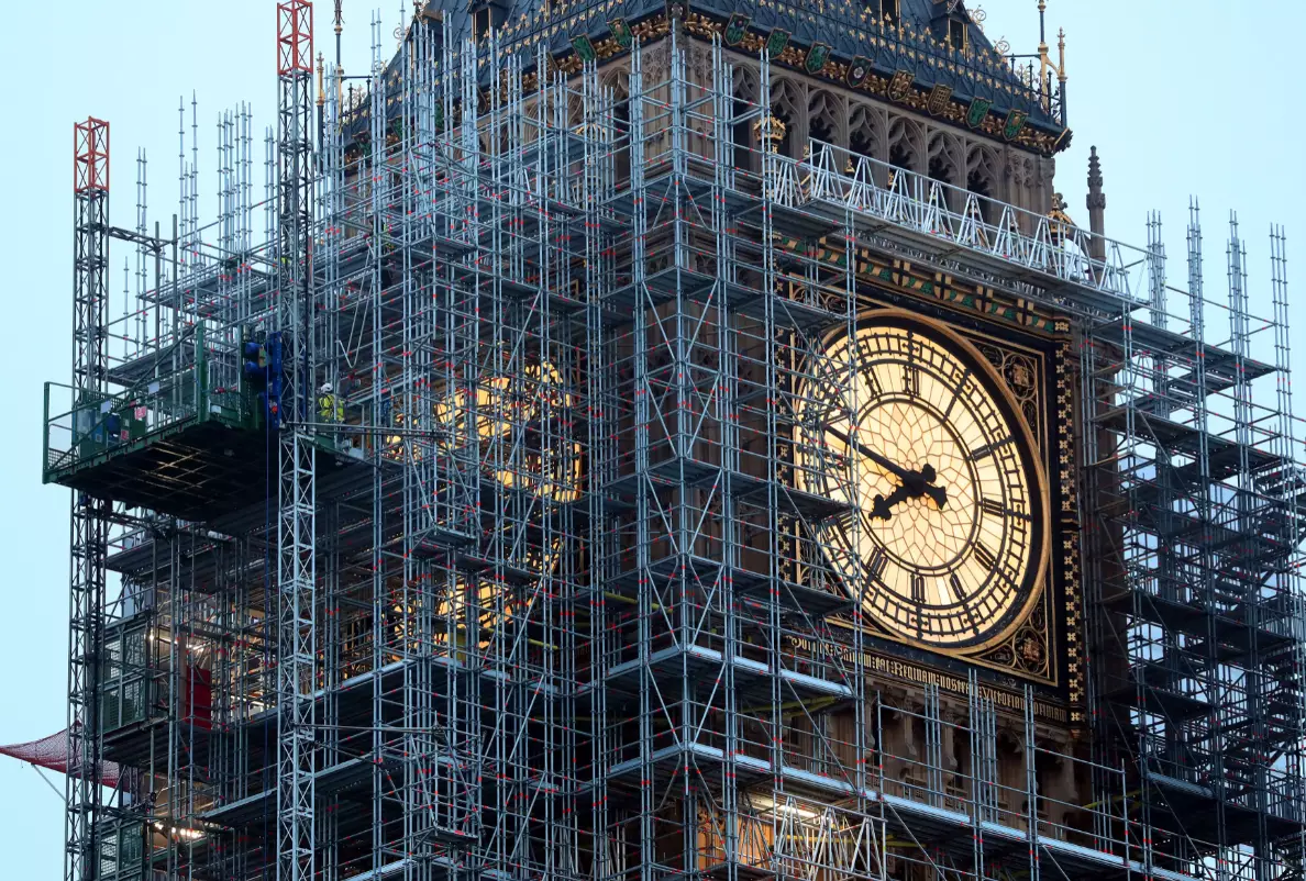 Big Ben is still undergoing renovation work, but will ring on Remembrance Sunday and New Year's Eve.