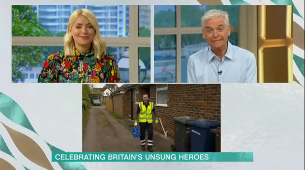 The segment showed Phillip Schofield and Holly Willoughby following the rounds of milkman Darren Barnes in Guildford (