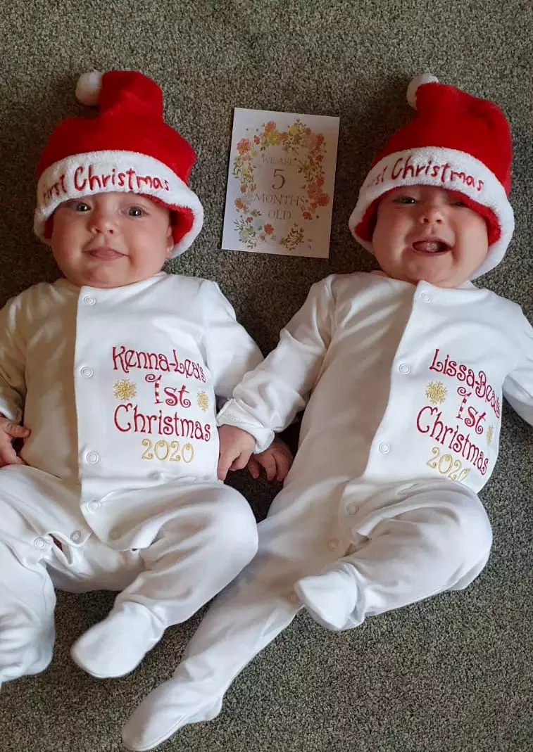Now five months old, the twins are easing into life at home and will be enjoying their first Christmas with their family (