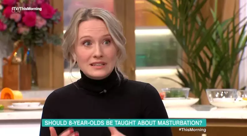 She said masturbation is important to teach as it's 'something that most people do'.