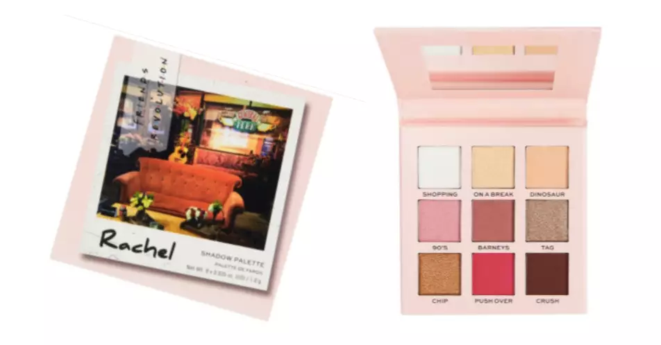 Rachel's palette has colours such as 'On A Break' and 'Barney's' (