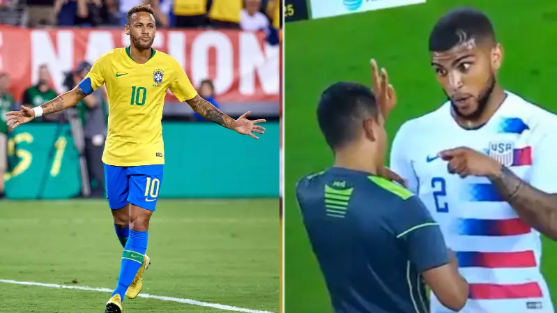 Neymar Responds To DeAndre Yedlin's Viral Reaction To Referee After Foul