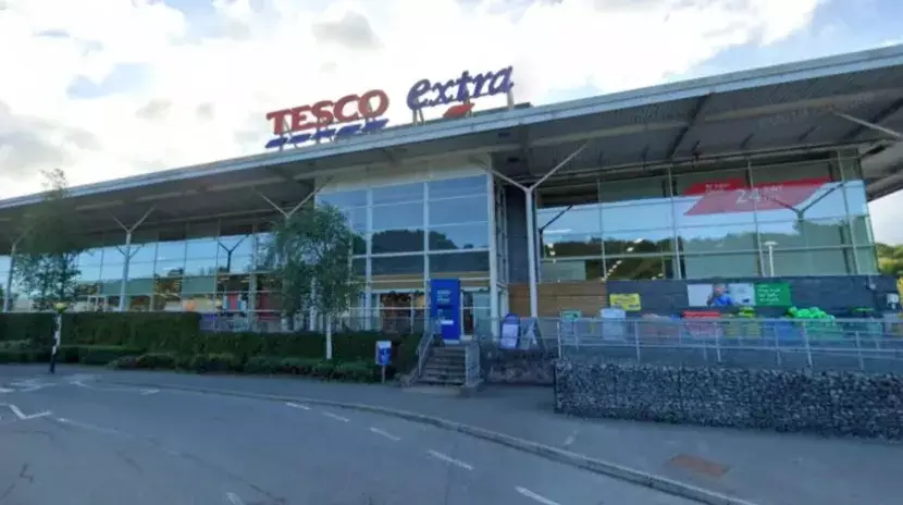 The Tesco in Bangor where the incident occurred.