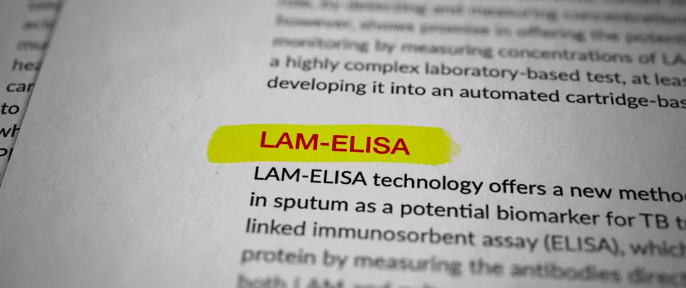 The test to detect TB at the time was called the LAM-ELISA test (