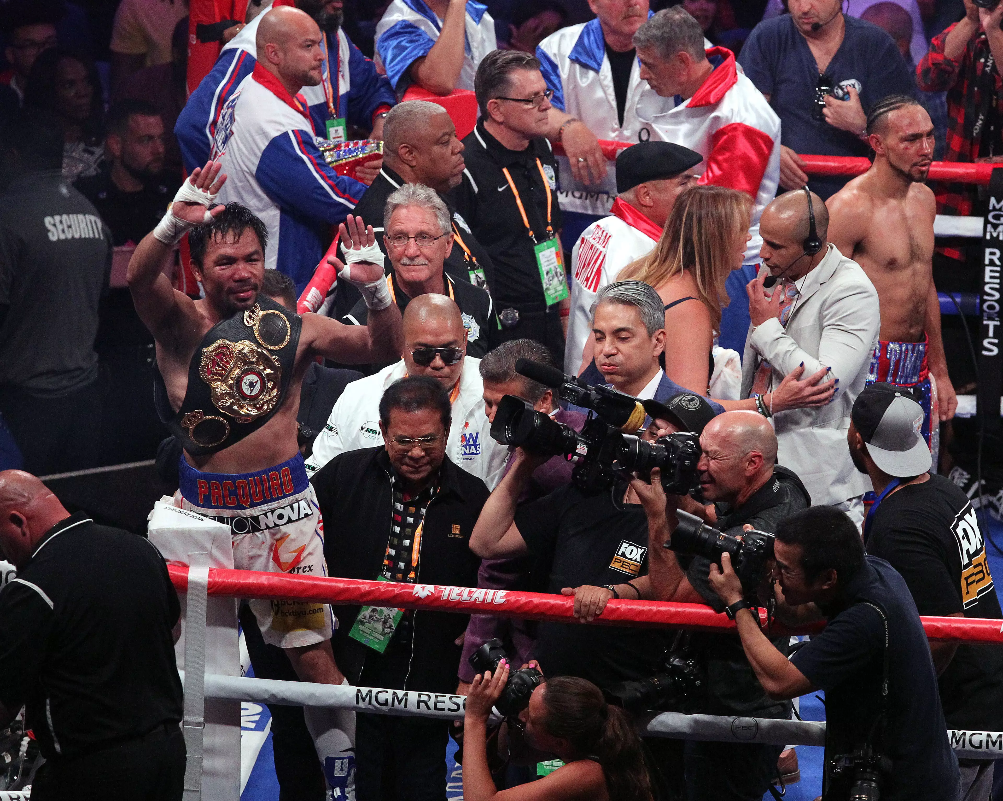 Pacquiao is still winning titles at 41. Image: PA Images