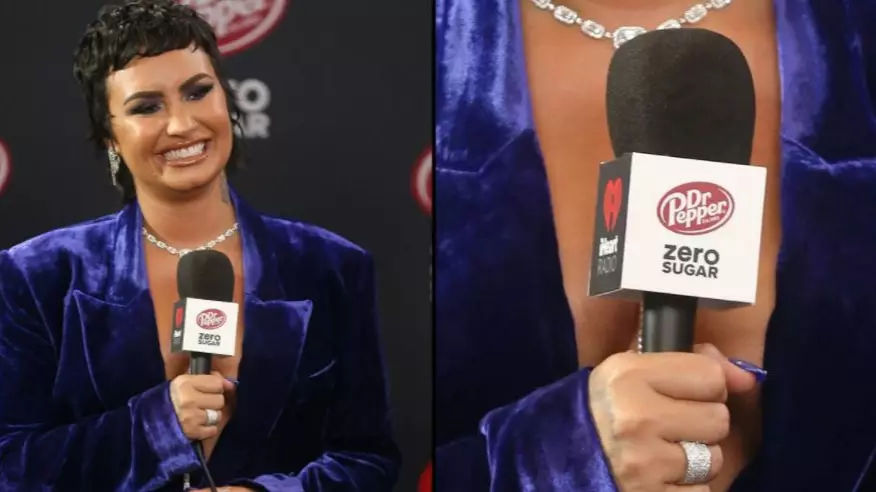 Demi Lovato Faces Backlash For Holding A Dr. Pepper Zero Sugar Mic
