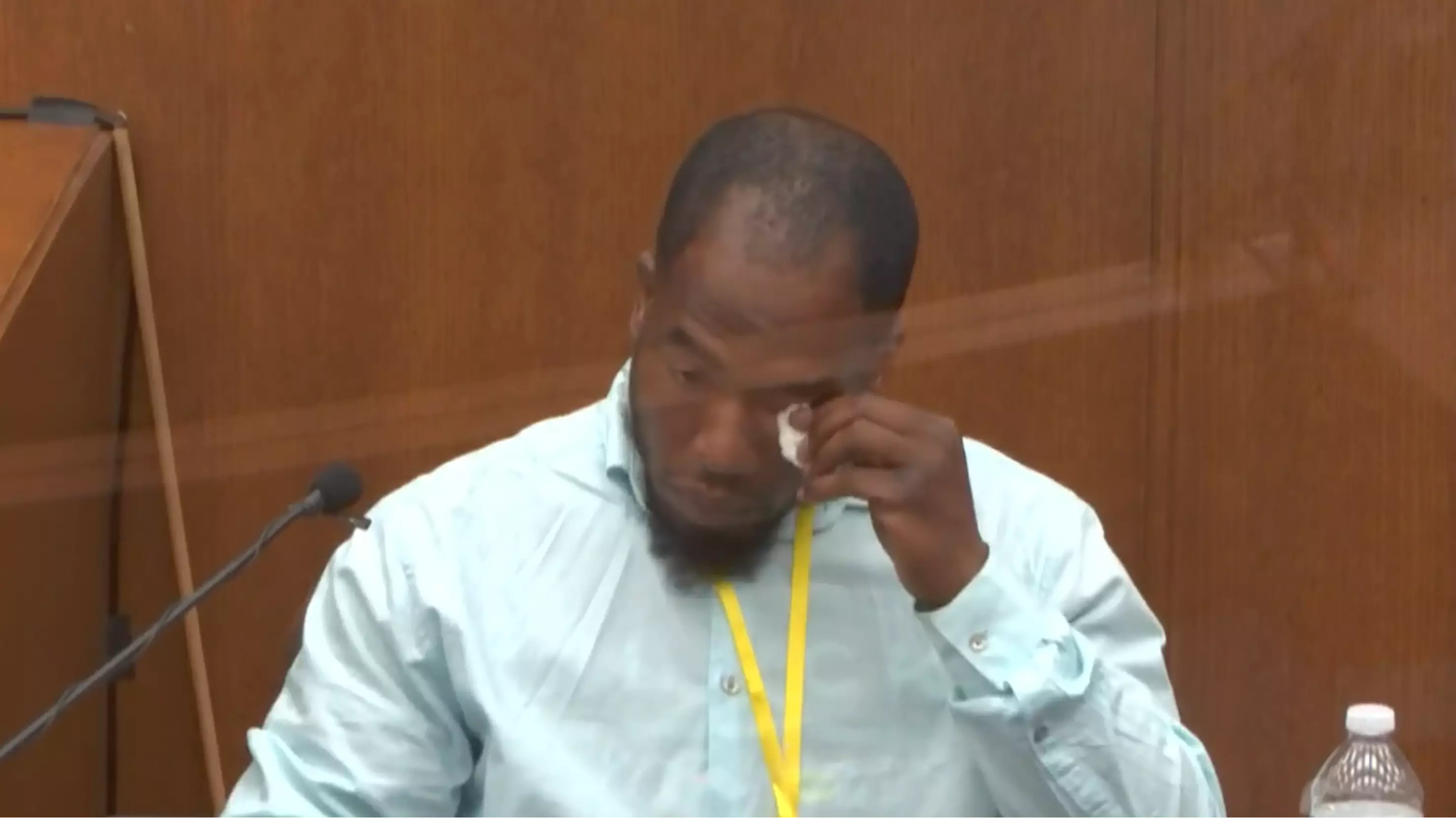 Man Who Saw George Floyd's Death Becomes Tearful In Court