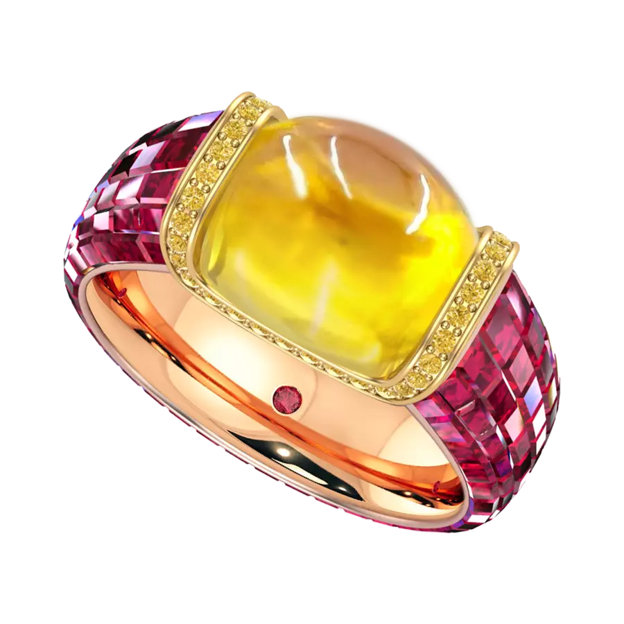 This diamond encrusted Haribo-inspired ring is really sweet (
