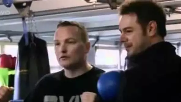 Bradley appearing with Danny Dyer.