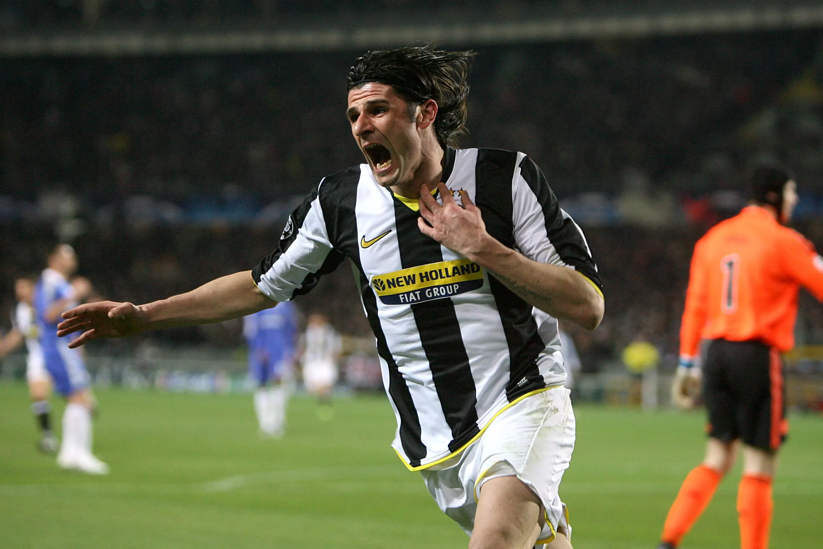 Laquinta celebrates scoring a goal for Juventus. Image: PA