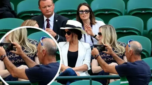 Wimbledon Fan Told Off For Meghan Markle 'Selfie' Didn't Know She Was There