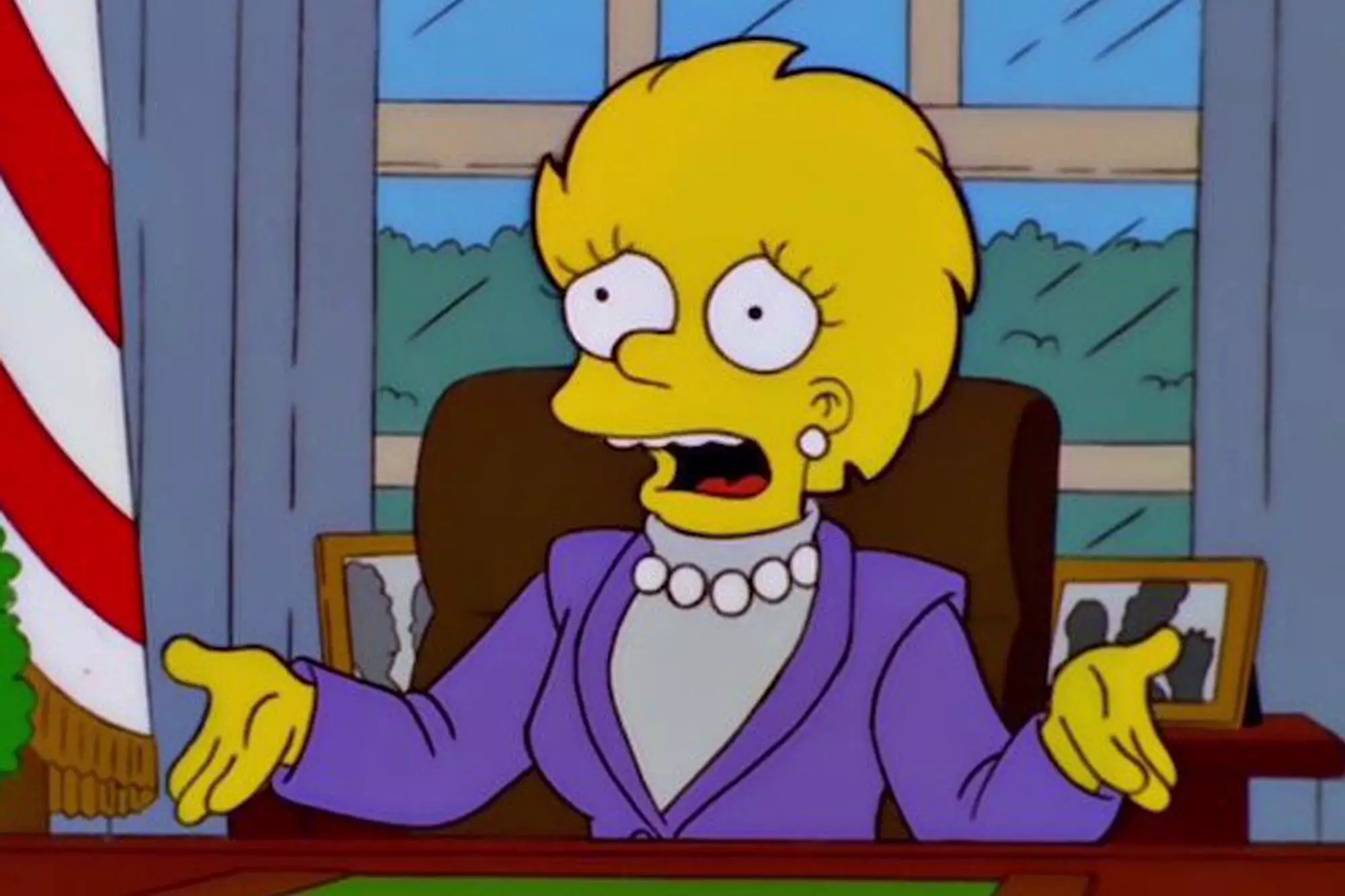Lisa Simpson becomes the first female President in The Simpsons (