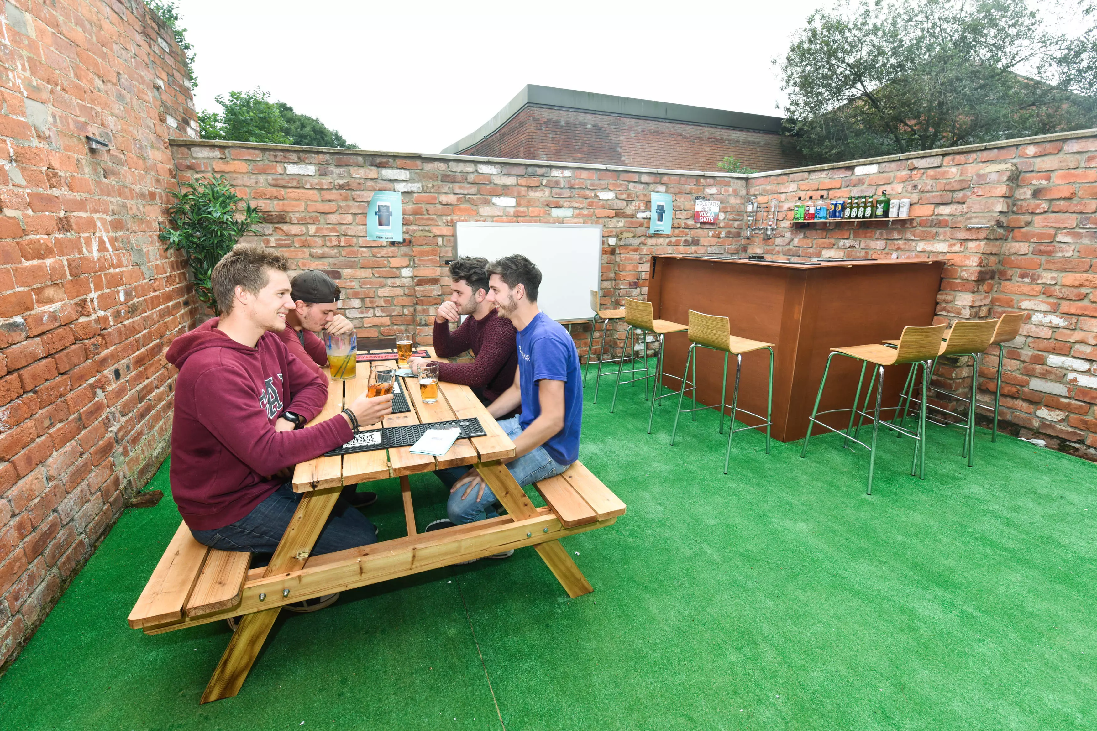 Student Builds A Beer Garden For His Housemates And It's Amazing