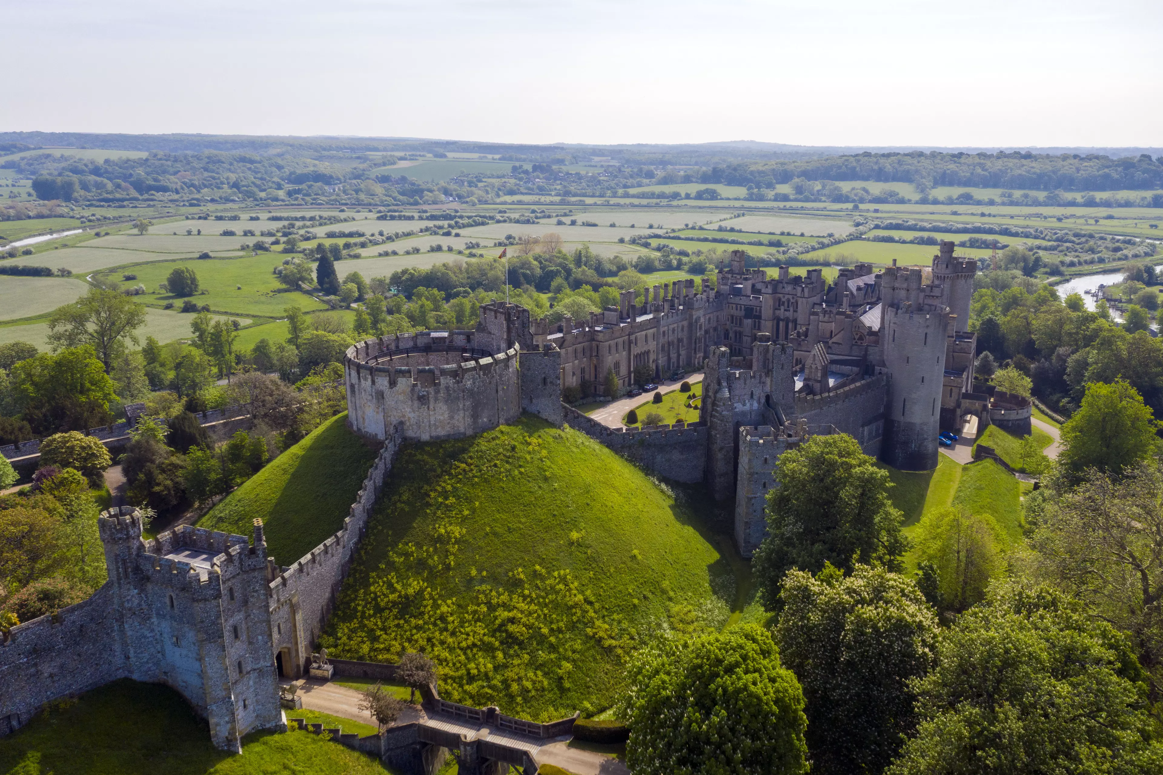 Tourism hotspots like Arundel Castle have been deserted.