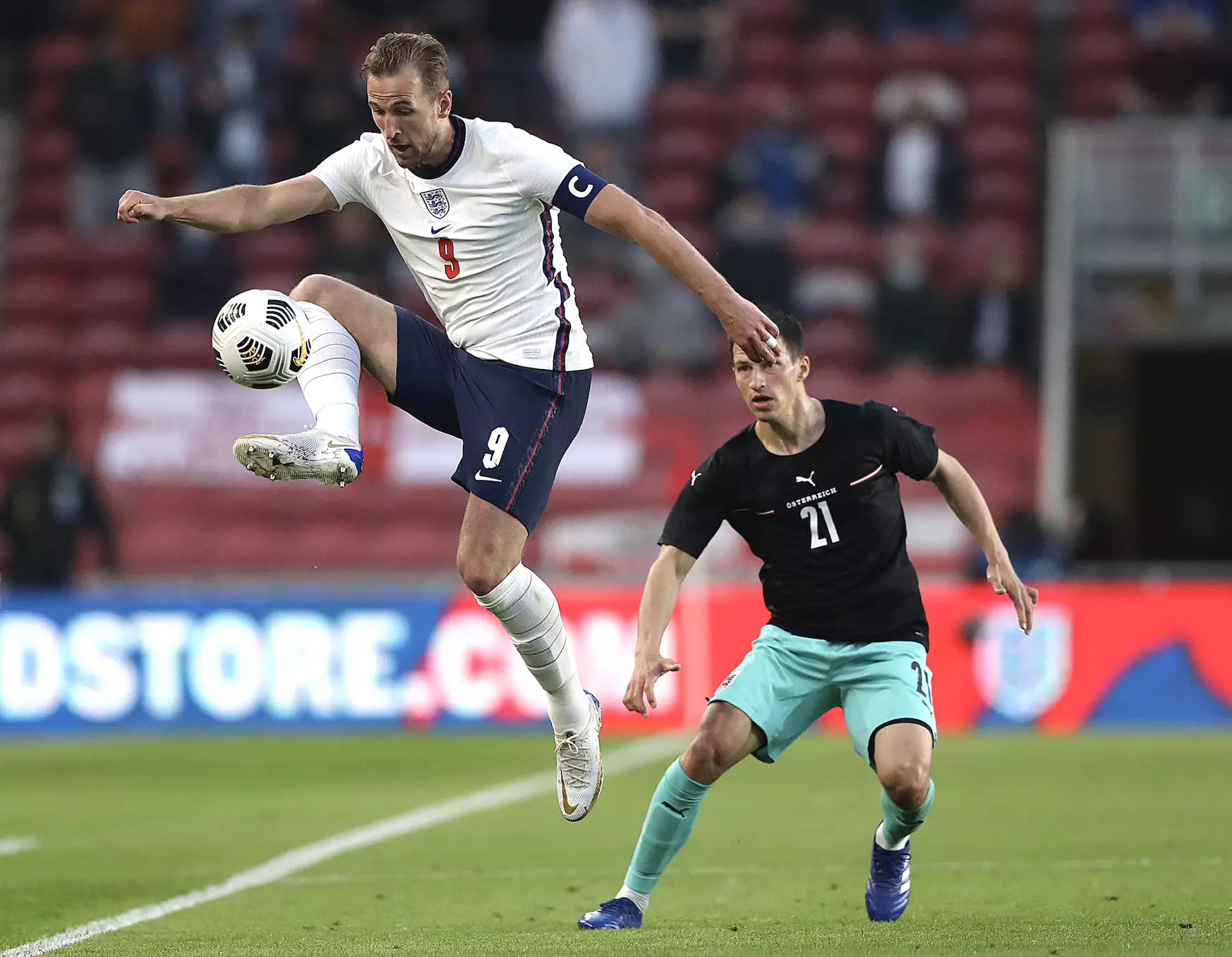 Harry Kane has scored 34 times for the Three Lions