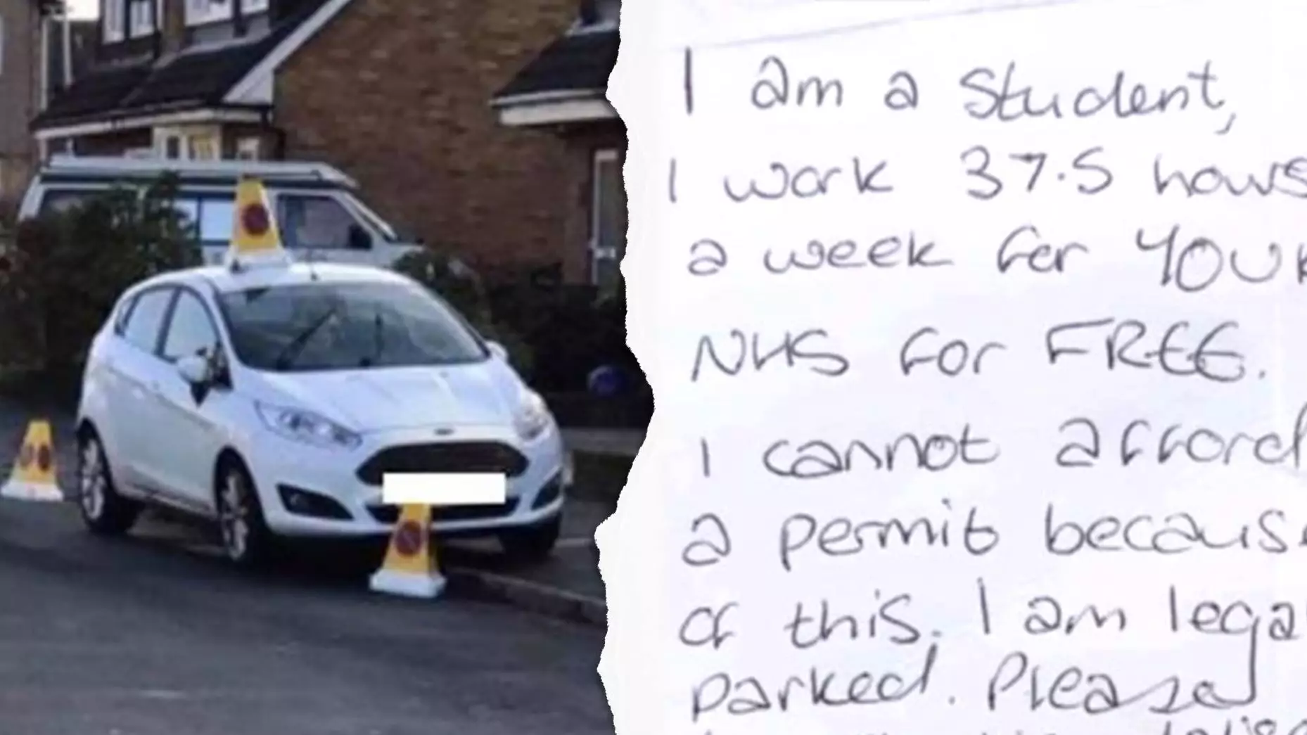 Student Nurse Leaves Note On Her Car After Being Targeted By Vandals