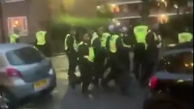 Police Hit With Bricks And Bottles As They Try To Break Up Illegal Rave