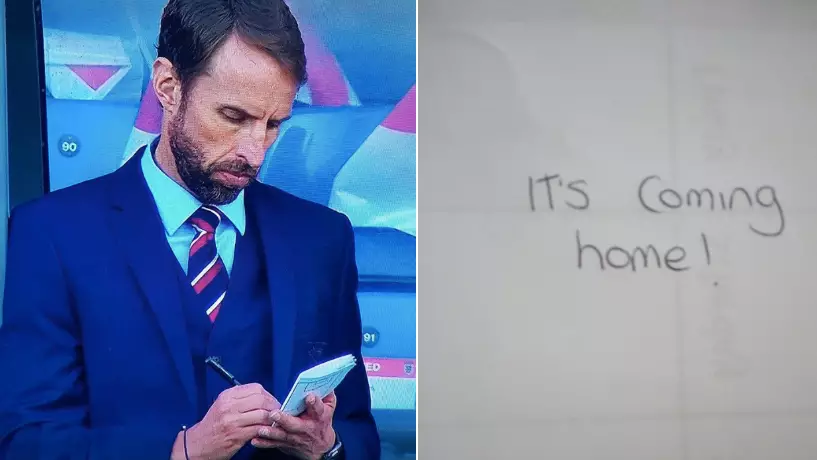 People Think They've Worked Out What Was Written On Gareth Southgate's Notepad 