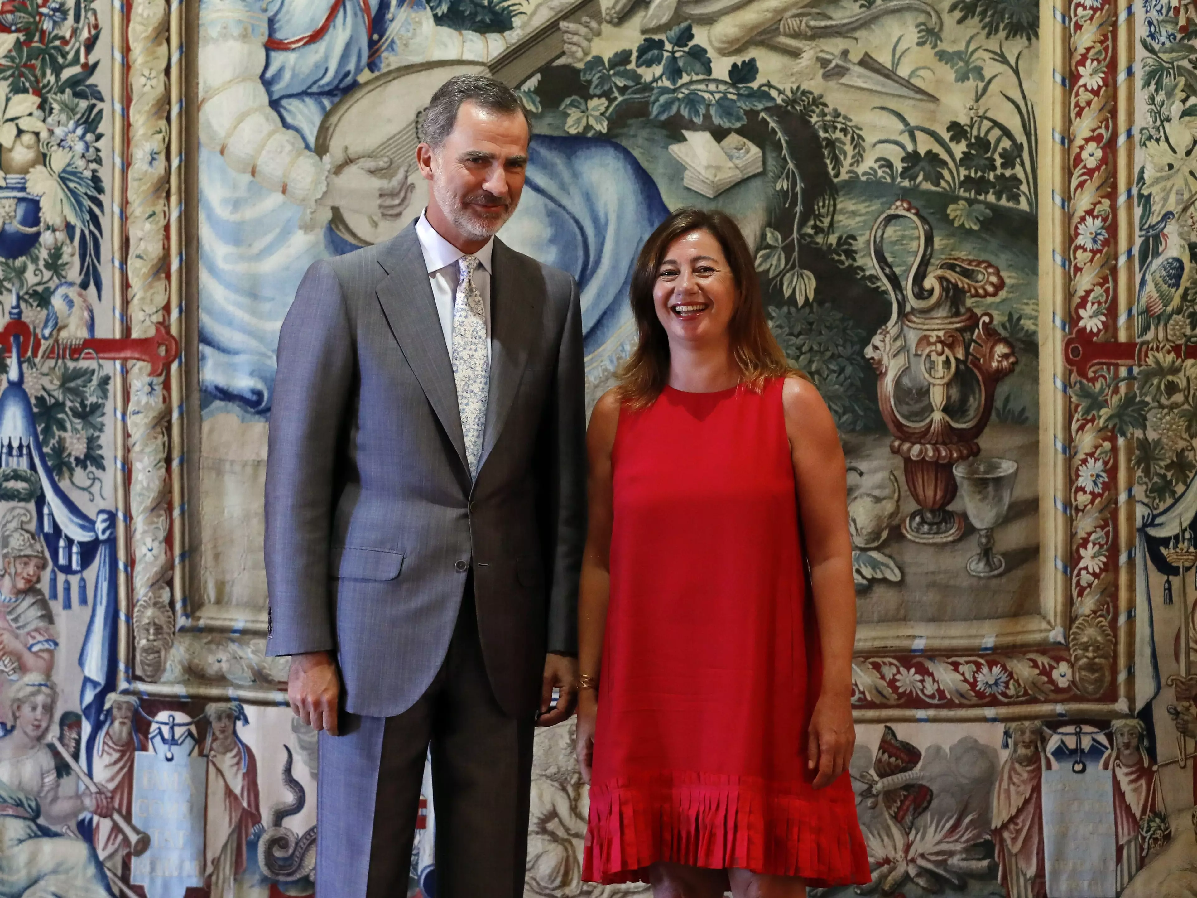 Francina Armengol (pictured here with Spain's King Felipe) has put the measures in place.