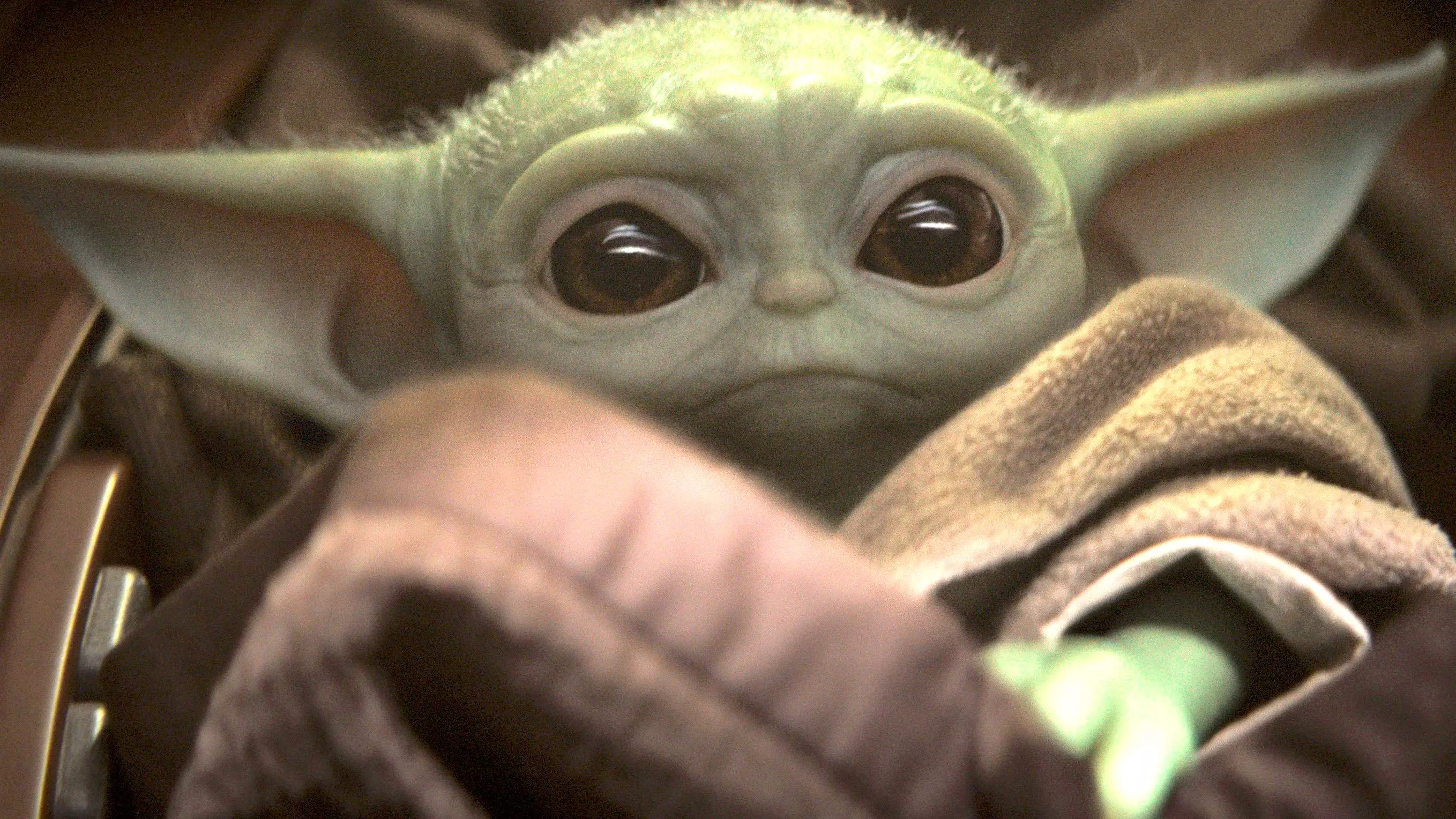 Baby Yoda here, being cute.
