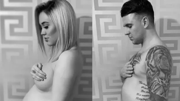 A Man Has Recreated His Girlfriend's Celeb-Style Pregnancy Shoot
