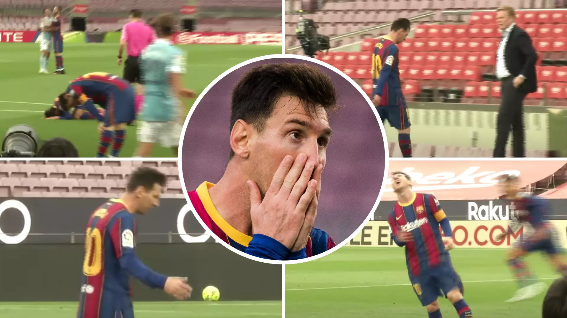 Unseen TV Footage Shows Lionel Messi's Frustration At Barcelona's Performance In Celta De Vigo Defeat