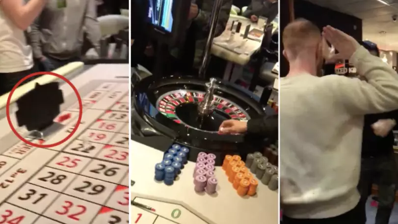The Moment Lad Put £42,670 Winnings On Black At The Roulette Table