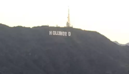 Someone's Changed The Hollywood Sign So It Says 'Hollyweed'