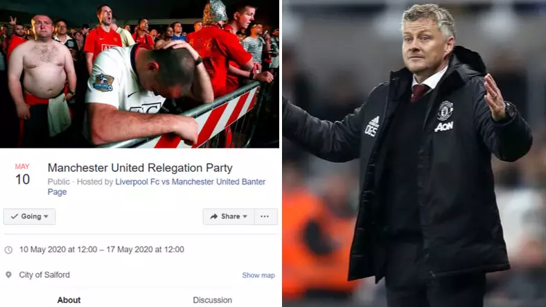 51,000 People Are Interested Or Going To Manchester United's 'Relegation Party'