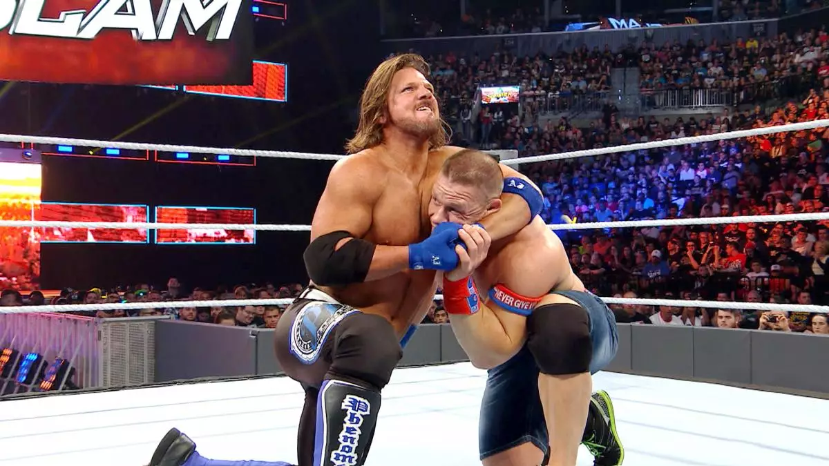 AJ Styles battles John Cena at Summerslam.