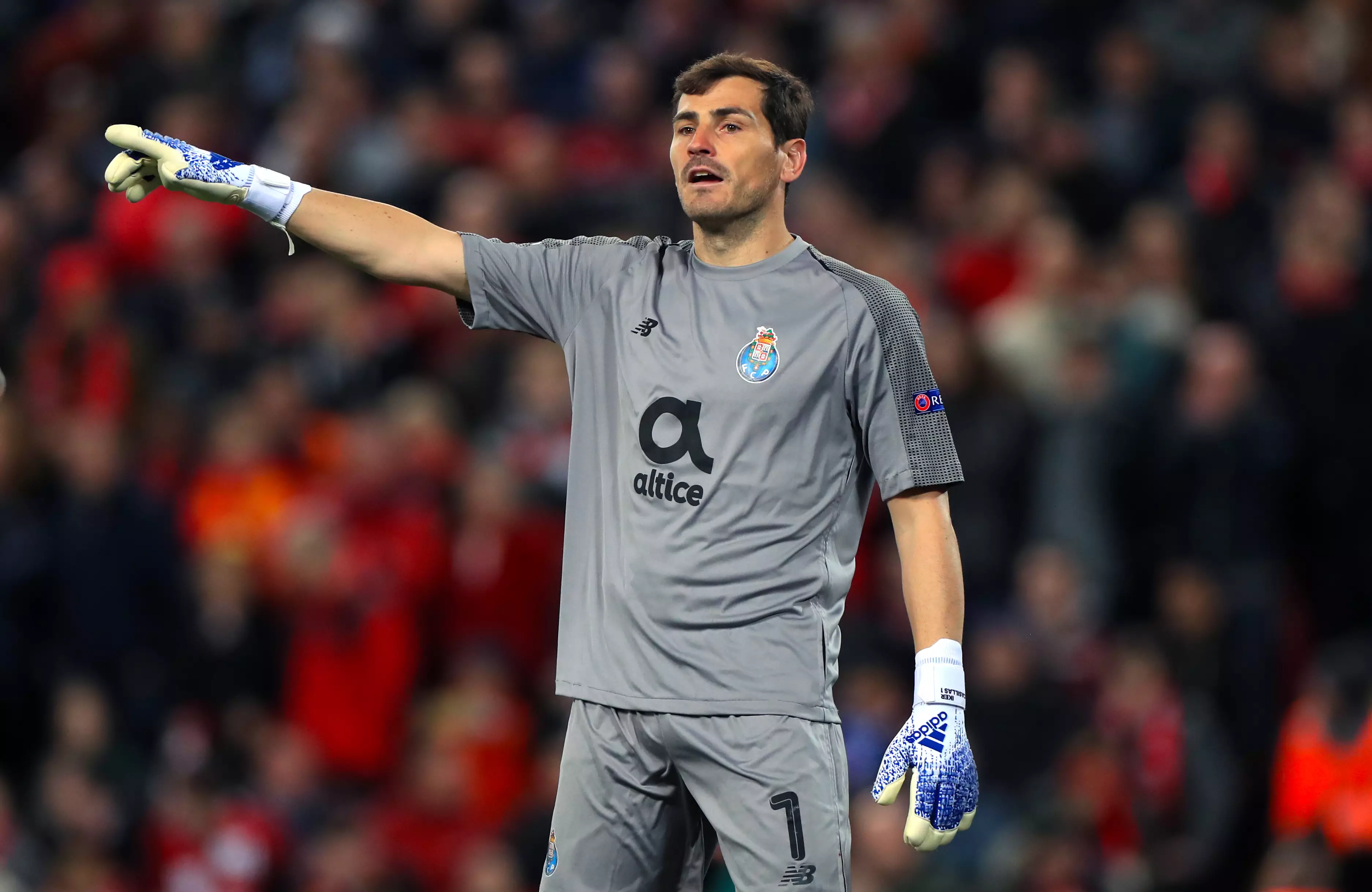 Casillas in action with Porto against Liverpool back in April. (Image