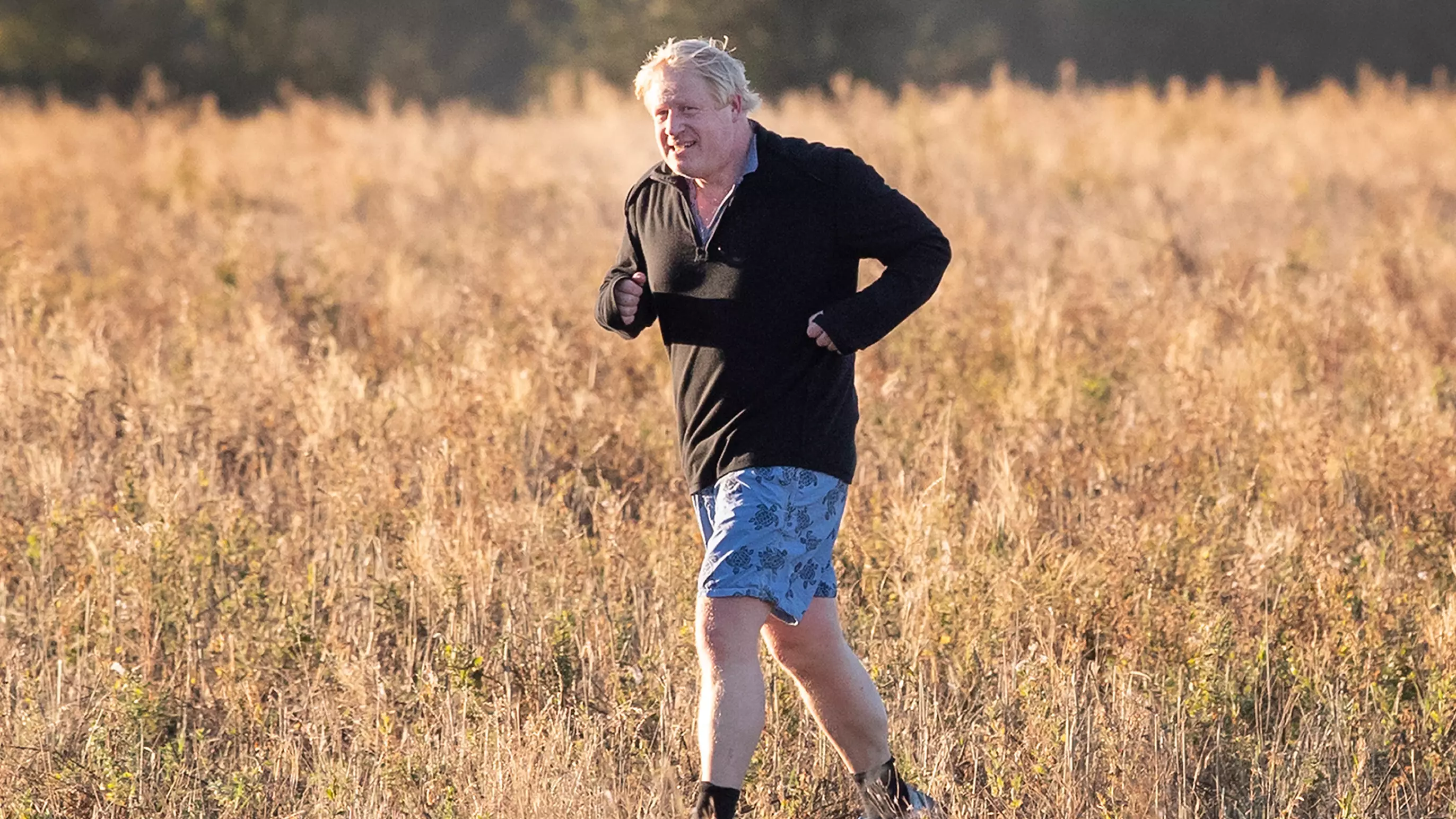 Boris Johnson Runs Through Field Of Wheat To Troll Theresa May