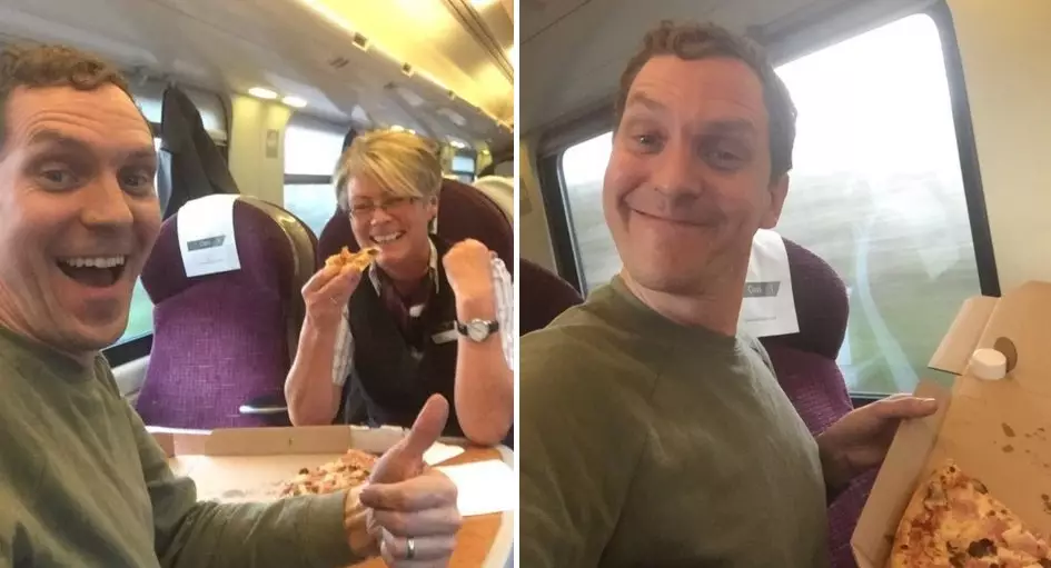 DJ Manages To Get Domino's Pizza Delivered Direct To Train Carriage