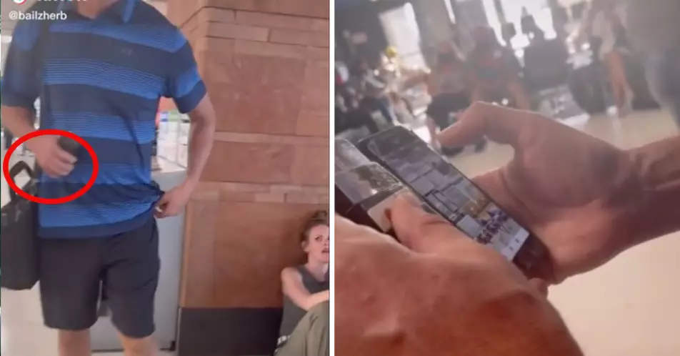 Woman Catches Man Taking Photos Of Her And Forces Him To Delete Them