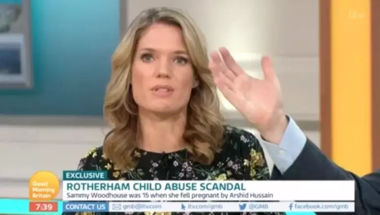 Charlotte Hawkins ended up reading the statement from the Ministry of Justice despite Piers protesting.