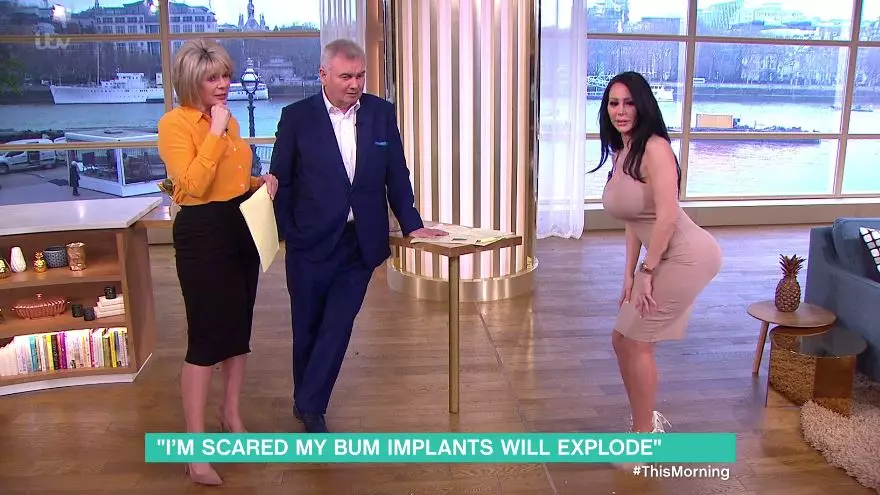 Woman With Botched Bum Implants Can't Sit Down On 'This Morning'