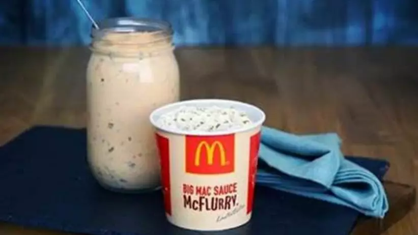 McDonald's Is Bringing Out A Big Mac Sauce McFlurry With Gherkins