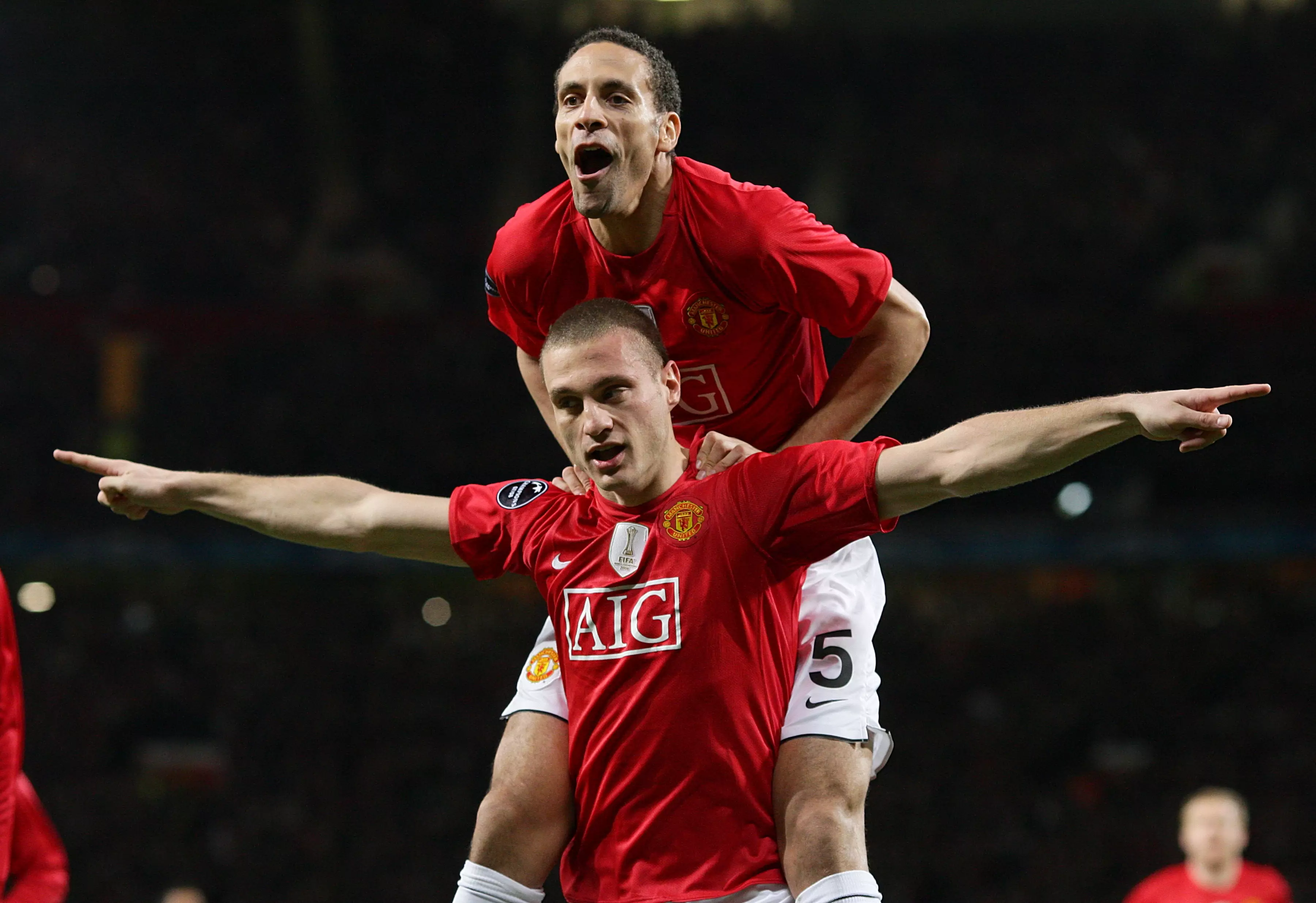 Ferdinand and Vidic are one of the best defensive partnerships in Premier League history. Image: PA Images