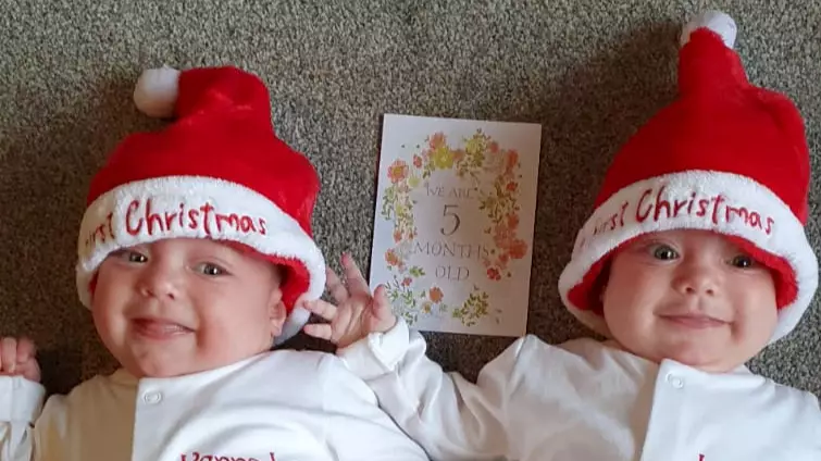 ​First Twins In UK Born With Covid-19 Recover Just In Time To Go Home For Christmas